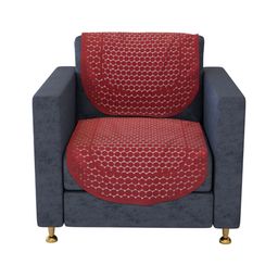 Kuber Industries Maroon Self Design Cotton Skin Friendly 5 Seater Sofa Cover-45