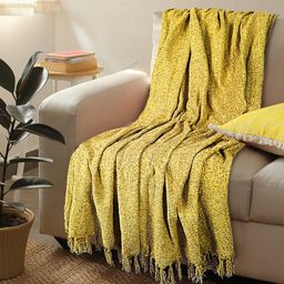 Myntra Elegant Homes Yellow Microfiber AC Room 380 GSM Single Bed Blanket-picture-30