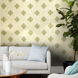 Jaamso Royals Green Ethnic Motifs Self-Adhesive Waterproof Wallpaper-image-49
