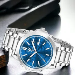 LORENZ Men Brass Embellished Dial & Bracelet Style Straps Analogue Multi Function Watch MK-4045R-10