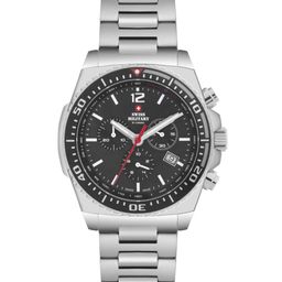 Swiss Military by Chrono Men Black Dial Swiss Made Watch  - SM34093.01-56