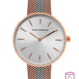 French Connection Women Silver-Toned Dial & Silver Toned  Analogue Watch FCL22-E-Silver-54