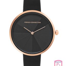 French Connection Women Black Dial & Black Leather Straps Analogue Watch FCL21-M-image-110