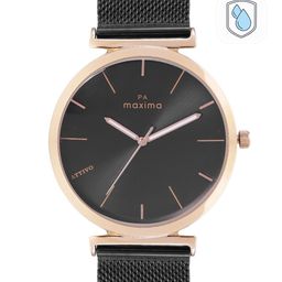 maxima Men Black Brass Dial & Black Stainless Steel Straps Analogue Watch 66572CMGT-image-62