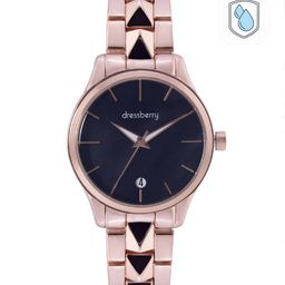 DressBerry Women Black Brass Dial Bracelet Style Straps Analogue WatchMFB-PN-WTH-6357-picture-31