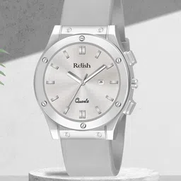 Relish Men Embellished Bracelet Style Straps Analogue Watch RE-NSSW508-10