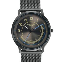 Sonata Poze Men Brass Embellished Dial & Bracelet Style Straps Analogue Watch SP70006QM03-image-73