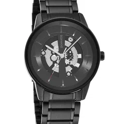 Sonata Men Printed Dial & Stainless Steel Straps Analogue Watch 7133NM01-17