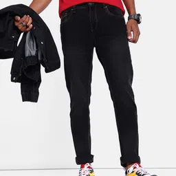 The Roadster Lifestyle Co. Men Denim Black Slim Fit Stretchable Back Street Boys Jeans-image-78