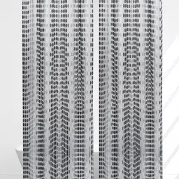 Kuber Industries Black 2 Pieces Printed Peva Shower Curtains-29