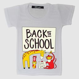 RISH Kids White Back To School Printed T-shirt-picture-3