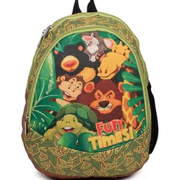 QIPS Unisex Kids Graphic Polyester Small Backpack-image-72