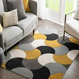 IMRA CARPET Yellow Geometric Handmade Woollen Carpet-picture-15