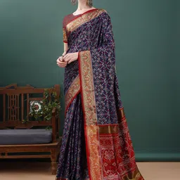 JUST FASHION Woven Design Patola Saree-53
