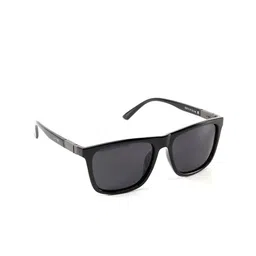 Intellilens Unisex Grey Lens & Black Square Sunglasses with Polarised and UV Protected Lens-2