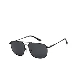 Vincent Chase Unisex Grey Lens & Black Square Sunglasses with Polarised and UV Protected Lens-10