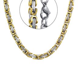 NAKABH Men Gold-Toned & Silver-Toned Gold-Plated Chain-image-29