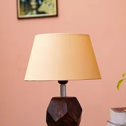 Pinecraft INTERNATIONAL Brown & Gold-Toned Sefinn Table Lamp With Shade-14