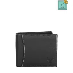NAPA HIDE Men Black Solid RFID Protected Genuine Leather Two Fold Wallet-image-19