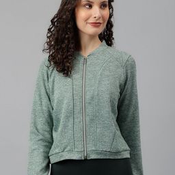 Latin Quarters Self Design Mandarin Collar Top-9