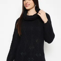CREATIVE LINE Self Designed Turtle Neck Woollen Pullover-picture-47