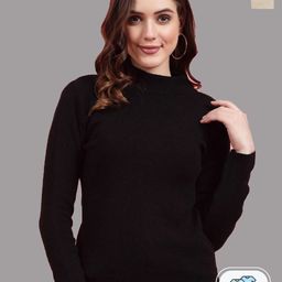 Clora Creation Packof 2 Ribbed High Neck Woollen Pullover-image-92