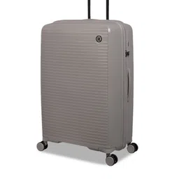 IT luggage Beige Textured Hard-Sided Small Trolley Suitcase-image-81