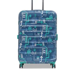 uppercase JFK Printed Hard-Sided Large Trolley Bag-48
