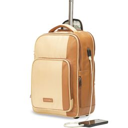 Assembly Jetson Roller Case Colourblocked USB Charging Port Trolley Bag - 15.6" Laptop-image-17