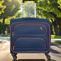 SWISS MILITARY Textured Overnighter Soft Sided Trolley Bag- 38 cm-11