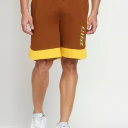 FiTZ Men Brown Slim Fit Running Sports Shorts with e-Dry Technology Technology-picture-36