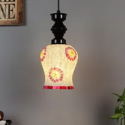 foziq Black & White Textured Contemporary Ceiling Lamp-10