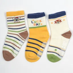 FOOTPRINTS Kids Set Of 3 Patterned Above Ankle Socks-4