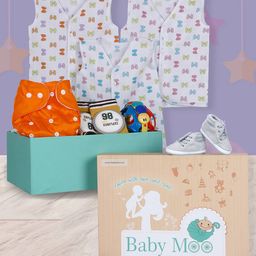Baby Moo Kids Multicoloured Crawling And Growing 7 Pieces Baby Apparel Gift Set-29