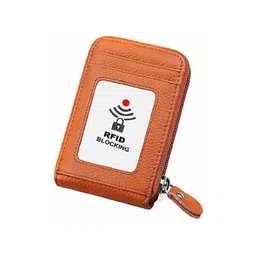 SAMTROH Zip Detail RFID PU Card Holder-16
