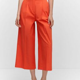 MANGO Women High-Rise Pleated Culottes-image-29