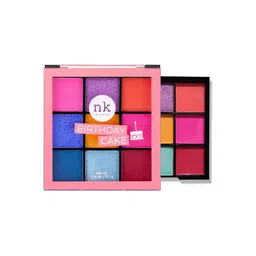 Nicka K Nine Color High-Pigmented Eyeshadow Palette - Birthday Cake-20