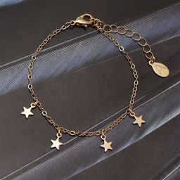 Accessorize London Women Gold Star Station Bracelet-46