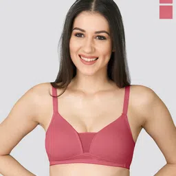 K LINGERIE Pack of 2 Tulip Deep Neck Plunge Designing Soft Padded Bra-picture-39