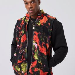 boohooMAN Printed Tailored Jacket-56