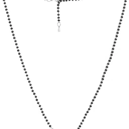 MINUTIAE Silver-Plated Artificial Stones and Beads Mangalsutra-picture-8