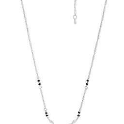 MINUTIAE Silver-Plated Artificial Stones and Beads Mangalsutra-image-53