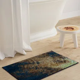 BIANCA Khaki Colored & Brown Patterned 1600 GSM Anti-Skid Bath Rugs-picture-18