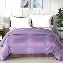Nautica Bristol Purple Geometric AC Room 150 GSM Double Bed Comforter-image-26