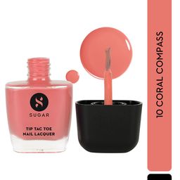 SUGAR Tip Tac Toe Long Lasting Glossy Nail Lacquer 9ml - Coral Compass 10-20