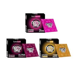 noTTy Boy Set of 3 Ribbed Dotted Premium Lubricated Latex Condoms - 3 pcs each-15