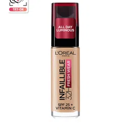 LOreal Paris Infallible 32H Fresh Wear SPF25 Foundation 30ml - Natural Beige 125-18