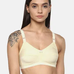 Leading Lady Concent Cream-Coloured Solid Non-Wired Non Padded T-shirt Bra-picture-7