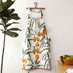 House This White &  Rust Red Printed Pure Cotton Aprons-image-26