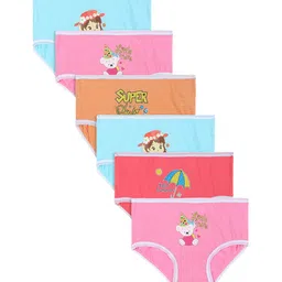 DYCA Girls Pack of 6 Assorted Cotton Briefs-picture-16
